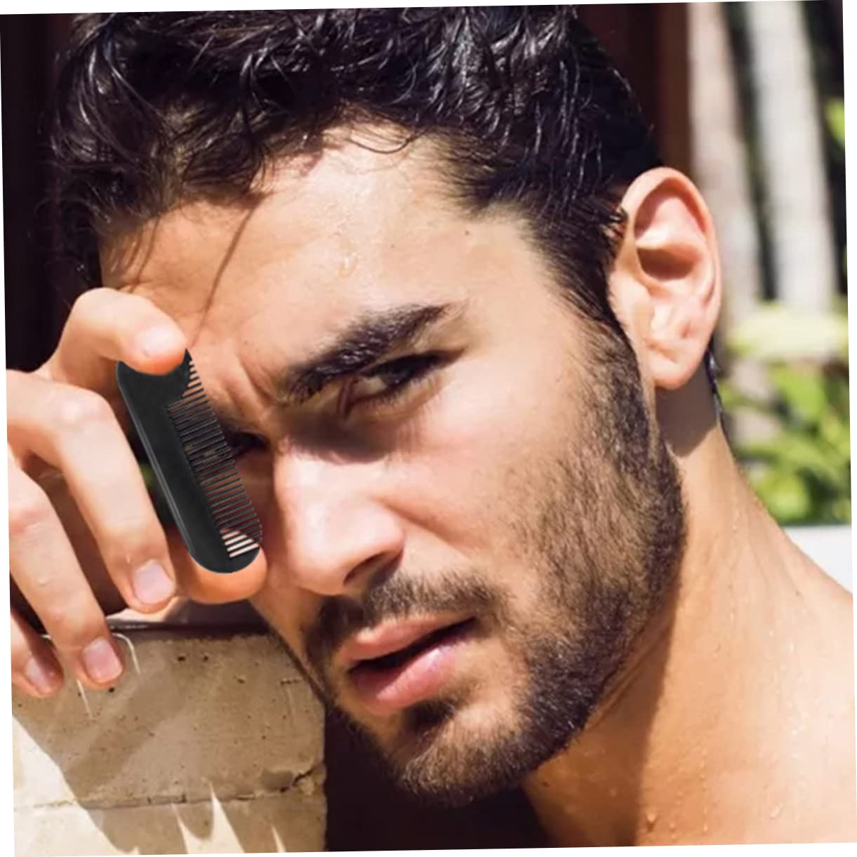 SOESFOUFU Beard Combs for Men Portable Hair Accessory Set Zinc Alloy Grooming Comb