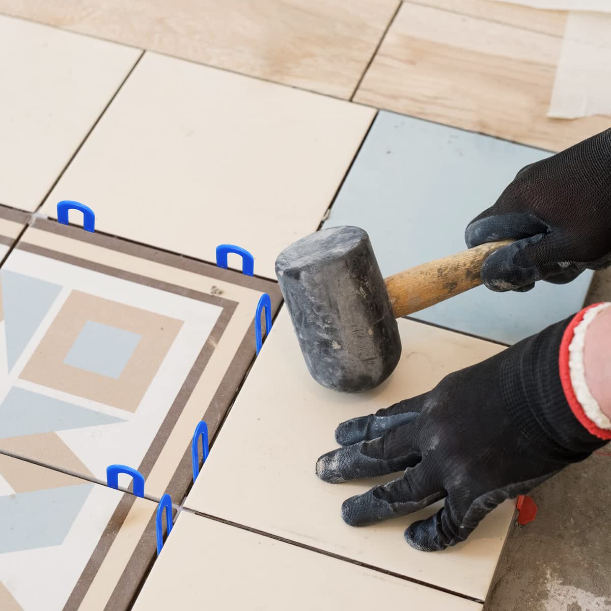 Produktbild von 300x Wiederverwendbare Fliesen-Abstandshalter Im U-Form-Design – 5-in-1 Mit Größen 1–3 Mm, Aus Robustem Kunststoff, Für Perfekte Fugen Bei Wand- & Bodenfliesen