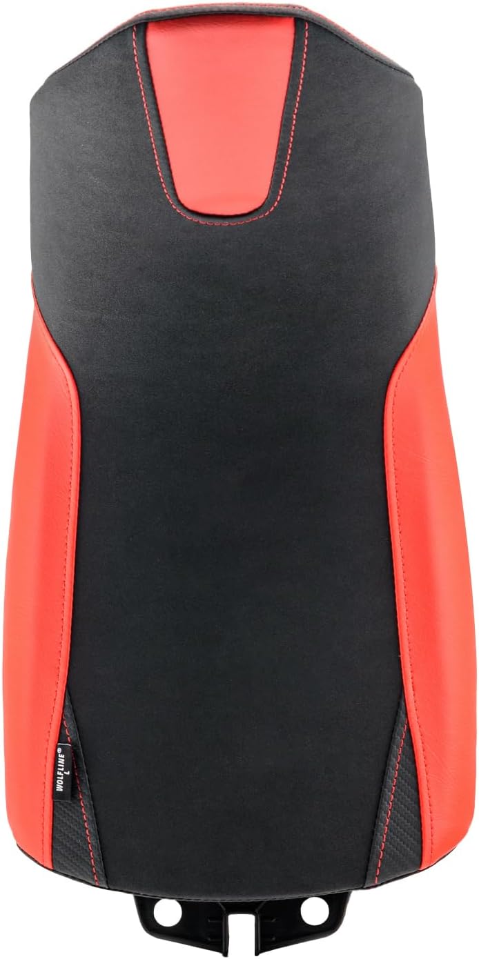 Motorcycle Front Rider Seat Solo Saddle Low-Profile Fit for Tenere 700 2019-2024 Cushion Pad Pillion, Red