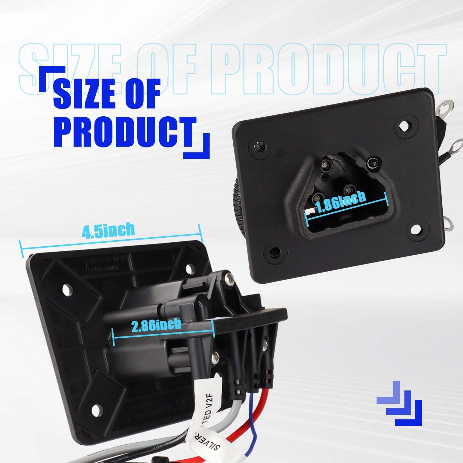 48V Delta-Q Charger Receptacle For EZGO Golf Carts - 3-Prong Female Input, Fits RXV & 2Five Models