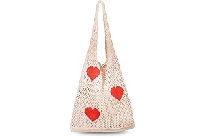 Captivating Crochet Heart Tote: An Adorable Y2K Statement