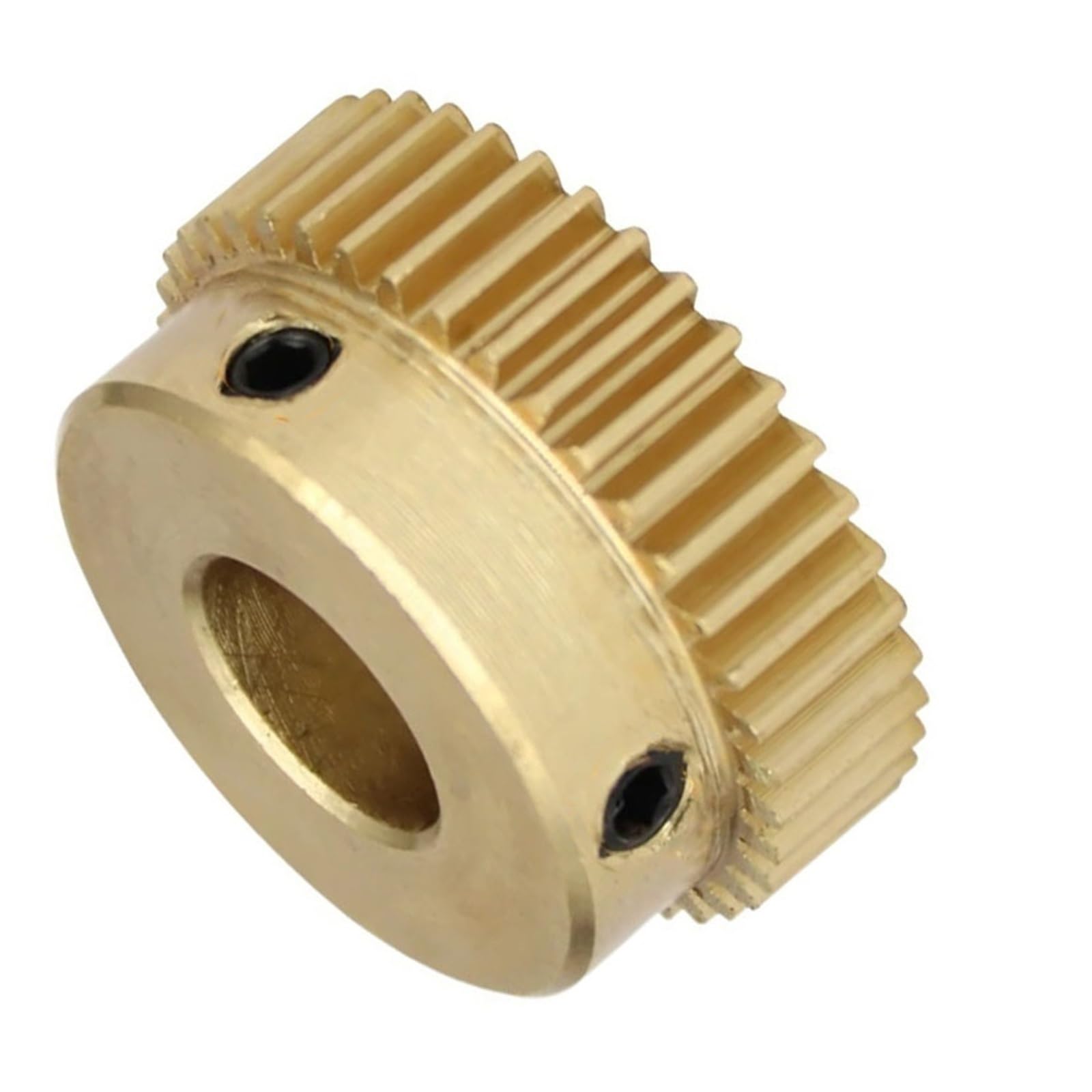 Gear, 0.5 Module 54 Teeth Brass Spur Gear with Step M3 Screw Hole Multiple Bore Sizes(3.17mm bore)