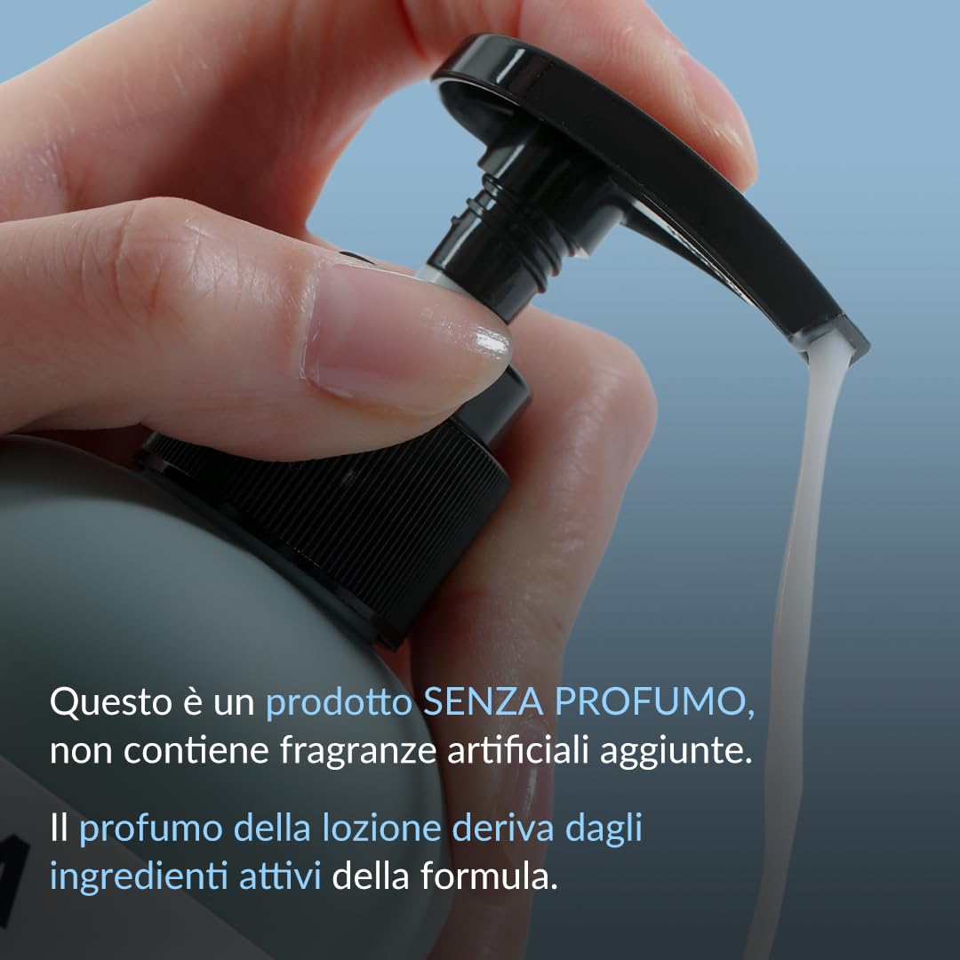 VILLAGE 11 FACTORY lozione per il corpo con acido glicolico AHA 12% (300 g), peeling e ringiovanimento, rimozione delicata delle cellule morte, senza profumo, senza parabeni (AHA Body Lotion)