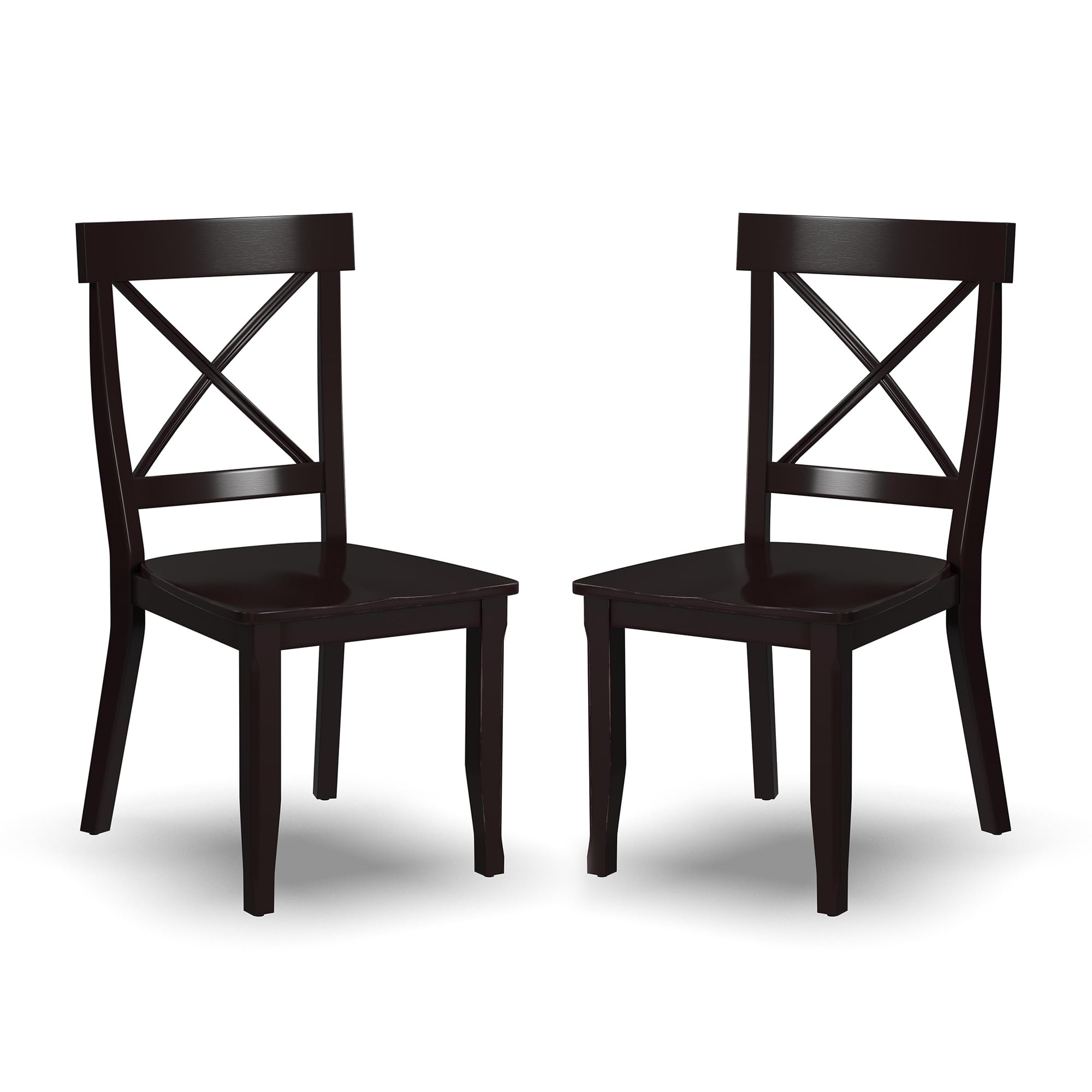 Homestyles Blair Dining Chair Pair, 18-4/5" W, 22-1/4" D, 38-3/8" H, Black