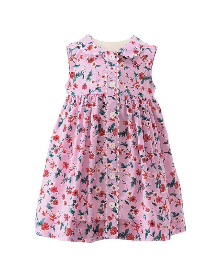 Rachel Riley Botanical Button Front Dress