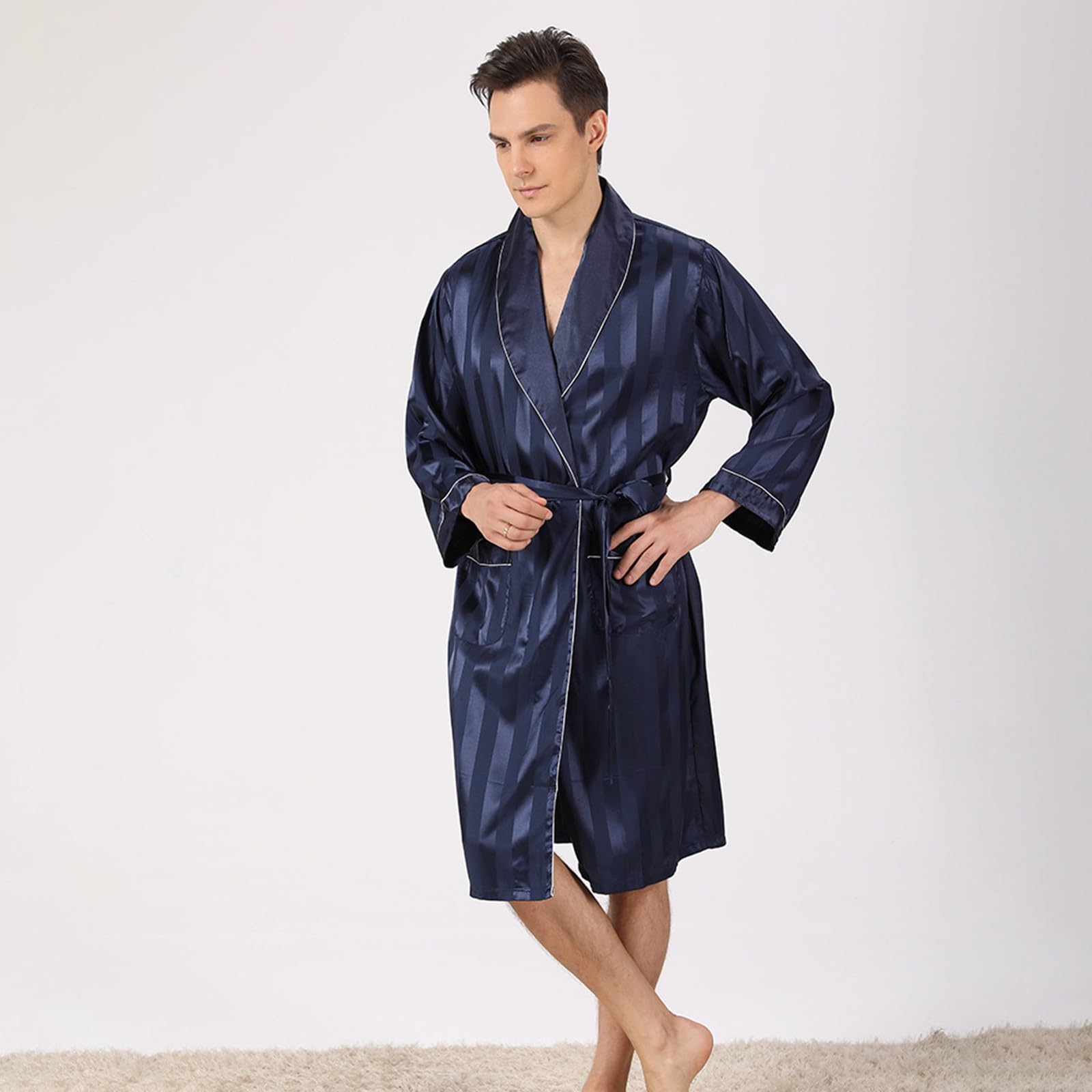 Generico Accappatoio Uomo Microfibra, Accappatoio Unisex Adulto Bicolor con Cappuccio,Accappatoi Uomo Donna Morbidi Puro Cotone Accappatoio Uomo E Donna Coppia per Viaggio Piscina Palestra Morbido