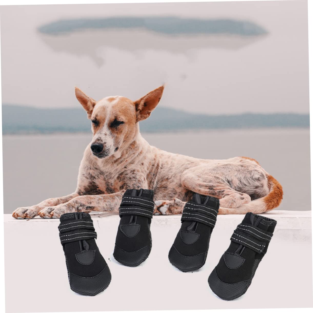 Supvox 8stücke Winter-warm Pet Dog Schuhe wasserdichte Und rutschfeste Boots Mit Reflektoren Für Kleine Mittlere Hunde Für Und Pfotenschutz
