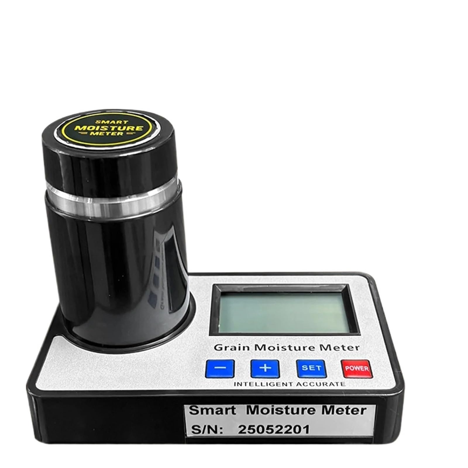 Llawqsm One Color Moisture Meter, 19 Kinds Smart Grain Moisture Meter 8%~30% Wheat Soybean Rice Peanut Coffee Bean Almonds Humidity Tester