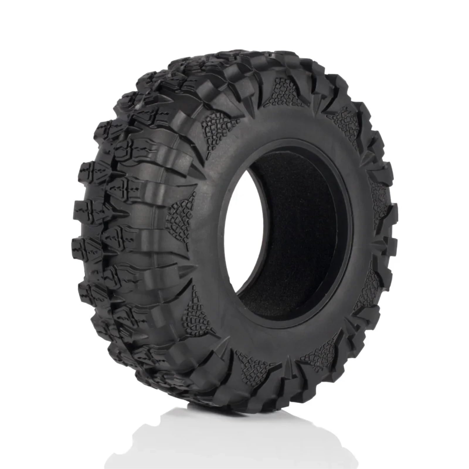 para SCX10 II para Capra para Wraith para TRX4 D90 CC02 para RGT 86190 YK4103 ZP1001 1/10 2, ''neumáticos Goma 120x45mm RC Camiones Coche Orugas RC Rueda Neumáticos