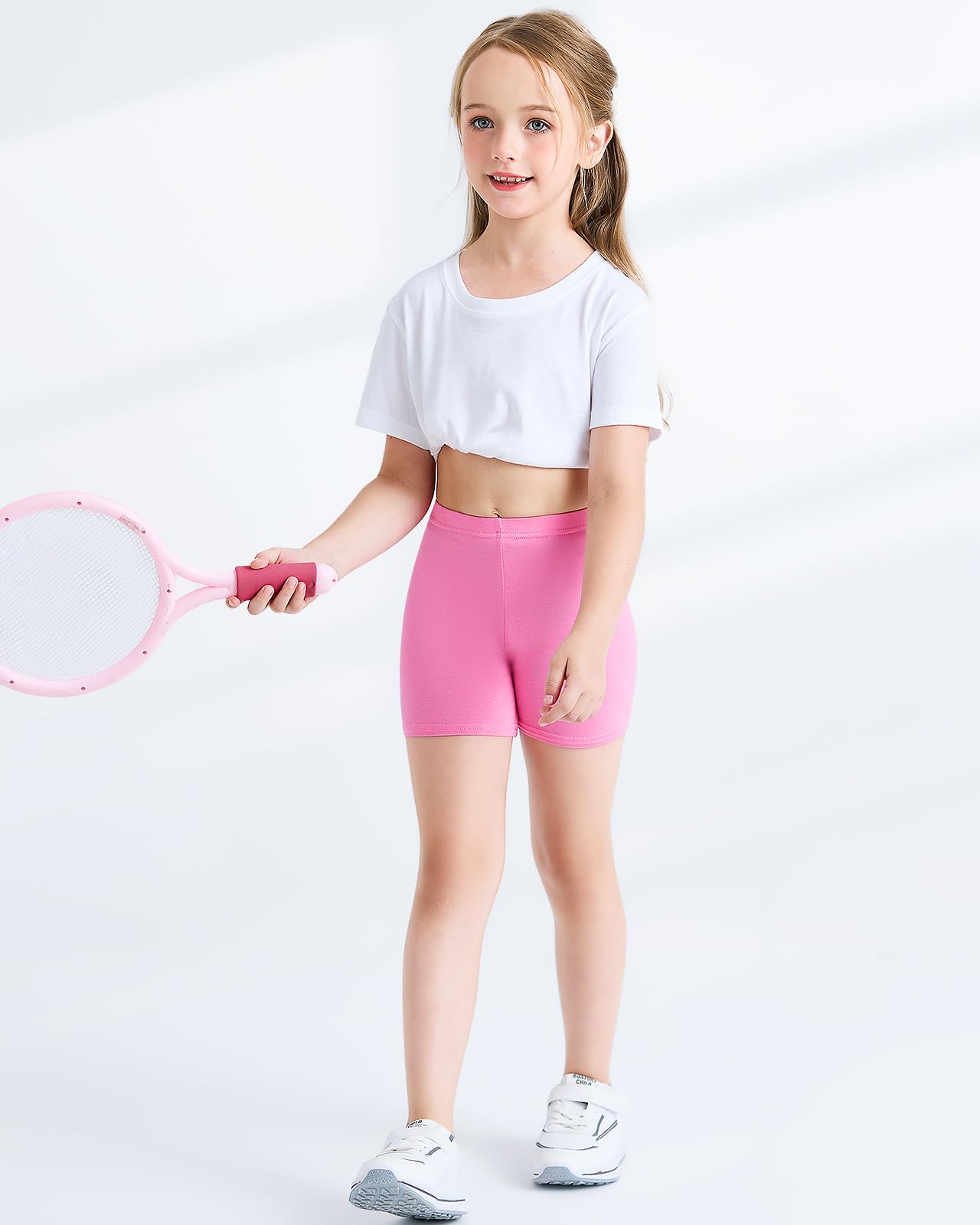 Adorel Pantalones Cortos Algodón Mallas Cortas Shorts para Niña Pack de 6