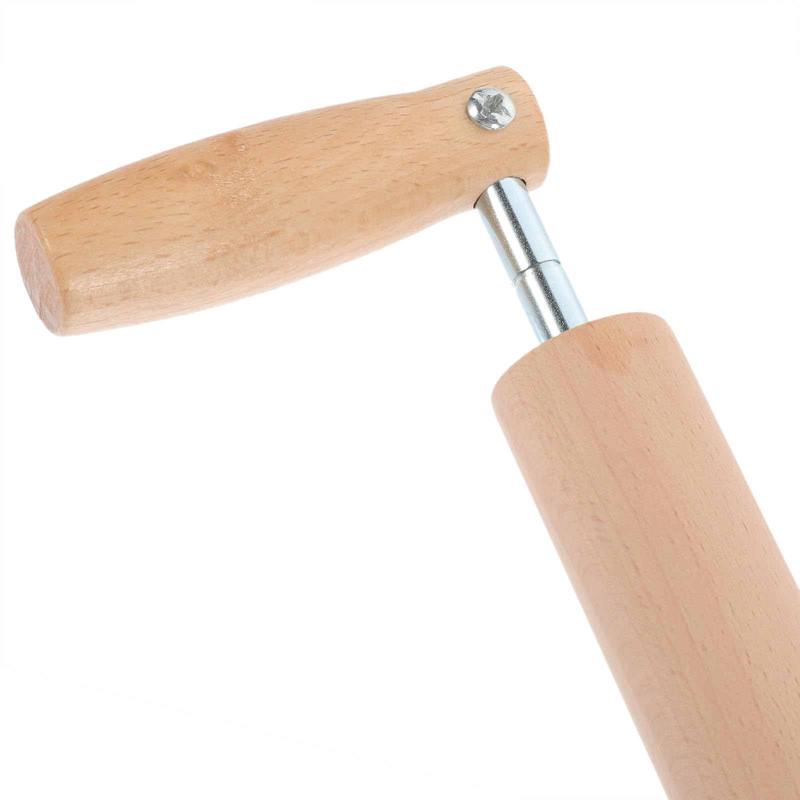 Mattarello Struttura in Acciaio Inox e Carbonio in Legno Beige Facile da Fissare al Tavolo per Risparmiare e Fatica in Cucina