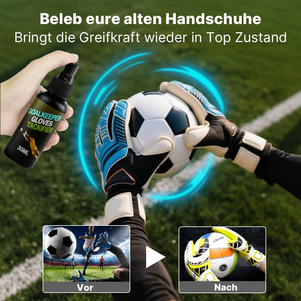 Rękawice bramkarskie Grip Spray, Goalkeeper Gloves Grip Spray do rękawiczek, spray do rękawic piłkarskich