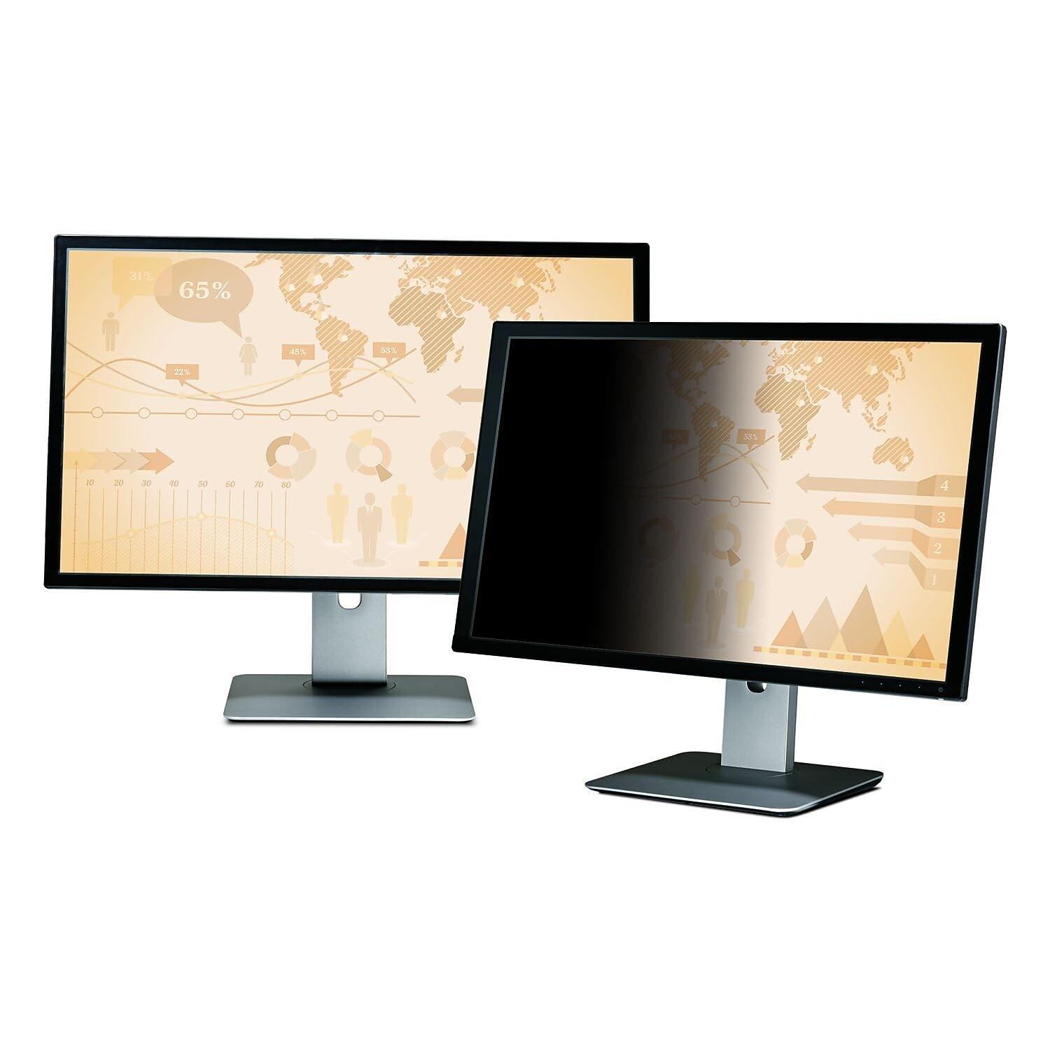 3M Privacy Filter for 30" Widescreen Monitor, 16:10, Nero