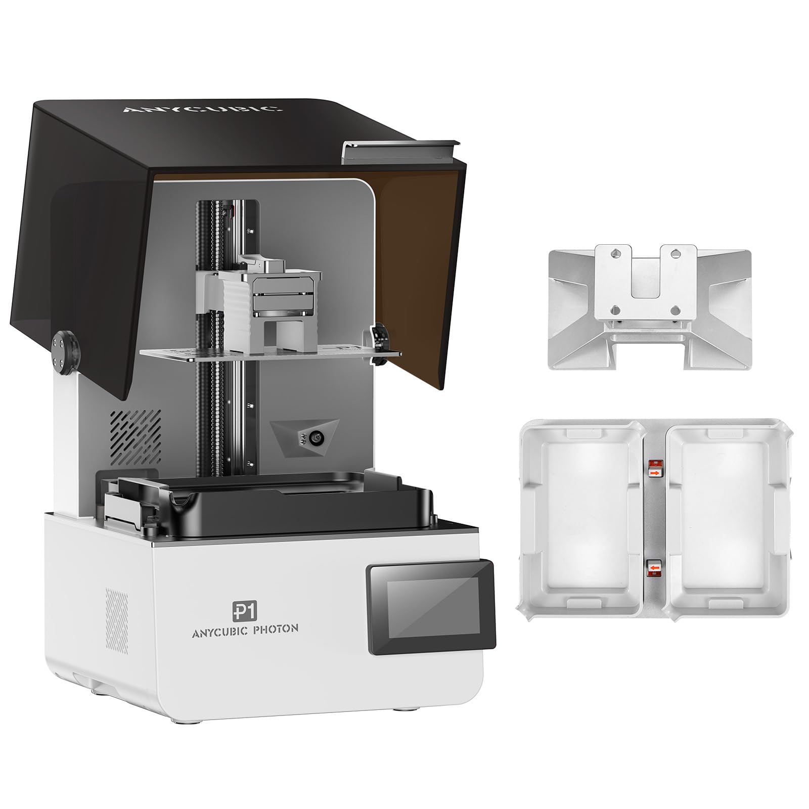 Anycubic Imprimante 3D Résine Photon P1, Écran 14K Ultra-Précis, Support en résine 8000 CPS, Volume 223 * 126 * 230mm, ANYCUBIC Kit d'impression à Double Matériau