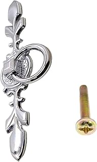 KEEBON Vintage Szuflady Uchwyty Gałki Drzwiowe Gałki Szafa Stary Styl Szafka Uchwyty Do Szafy Sypialnia Szafy Szafy Szafy Kuchenne Czerwony Brąz (Color : Bright Silver)