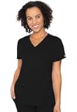 Scrub Top for Women, V-Neck with 4 Pocket, Ultra Soft, 2-Way Stretch and Wrinkle-Free Fabric - MC7468