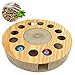 YIAN Baby Pet Products Cat Scratching Pad Toy Kitty Tippy Round Cat Scratcher Cardboard Interactive Cat Toy 13.78''×2.95''