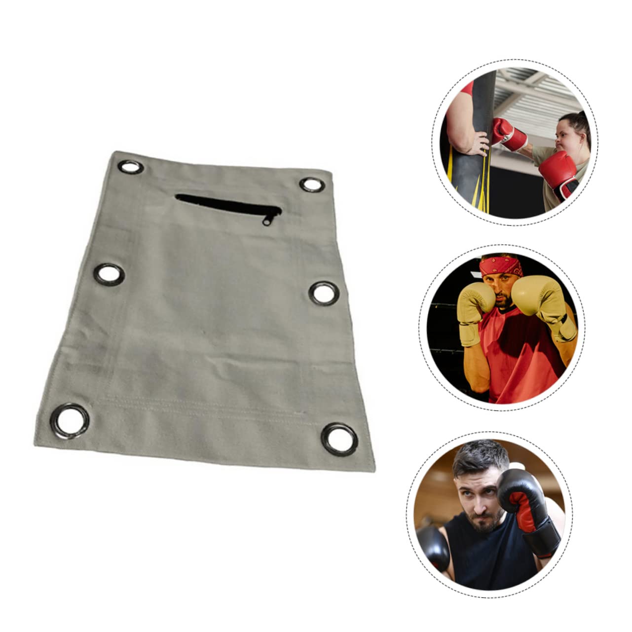 Gatuida Paquet de Sable Mural de Boxe Vide en Toile et Cuivre Blanc, Taille Portable, pour Entraînement de Boxe Thaï et Fitness en Salle