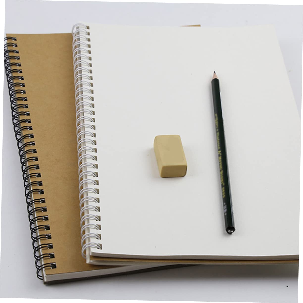 TEHAUX Carnet de Croquis Portable A5 en Papier Kraft, Lot de 4