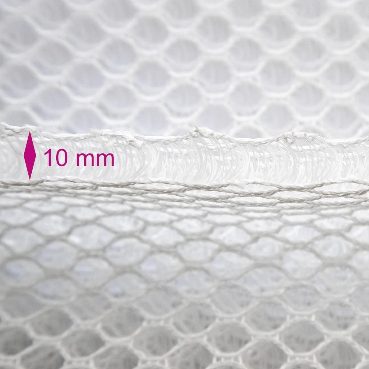 Afstandsbreiwerk, Air Mesh 10 mm, zwart, 410 g/m², verschillende lengtes, GLS verzending, 140 x 200 cm