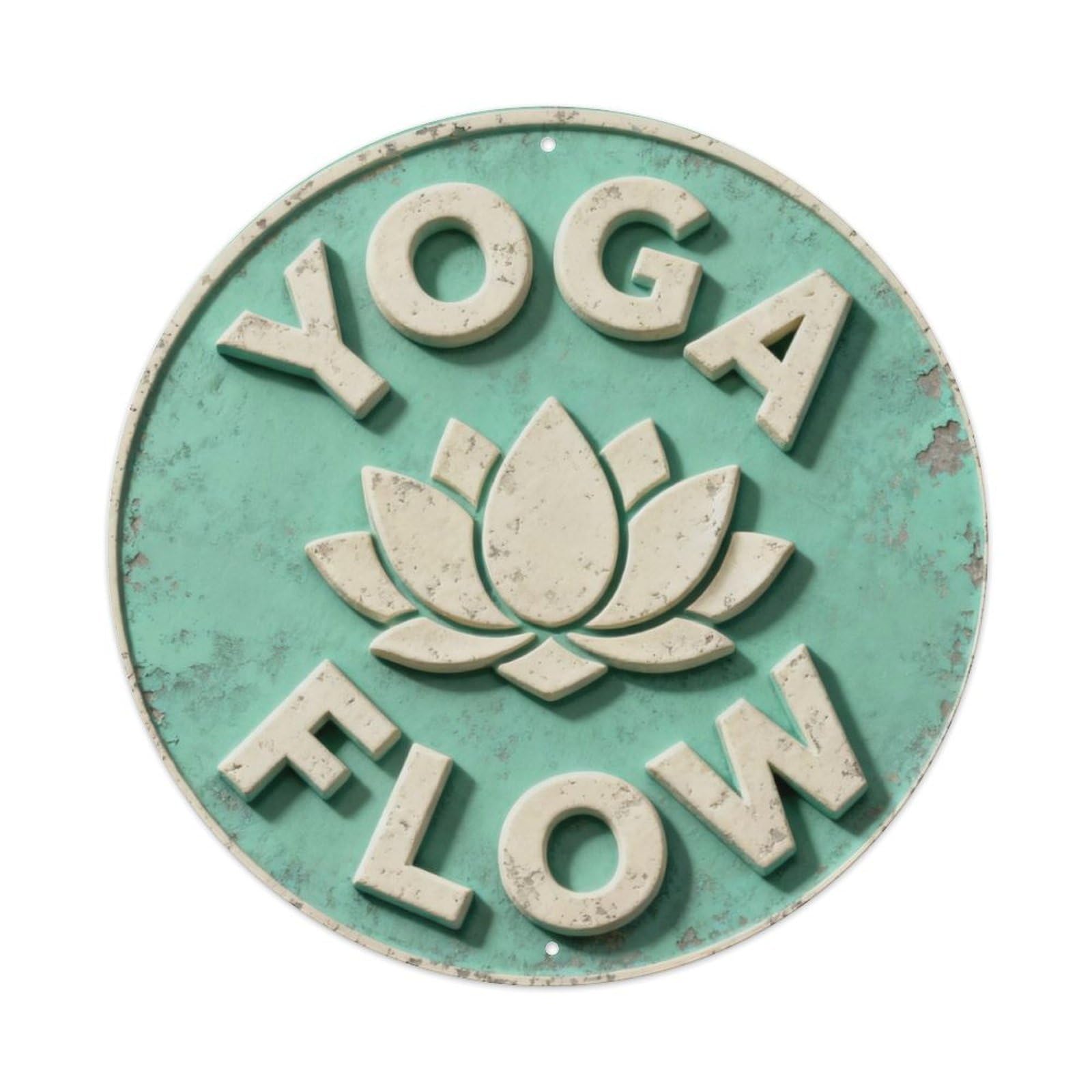 Full_Yoga_Flow Metal Tin Sign Plaque