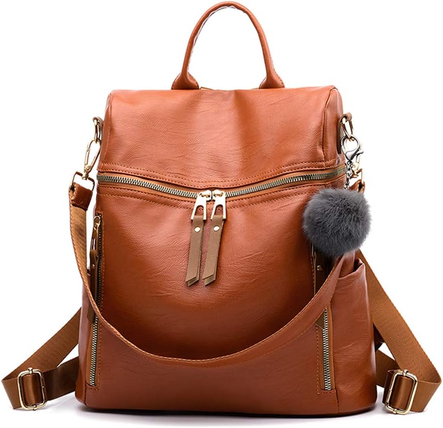 Women Backpack,Waterproof Nylon School Bag Casual Dayback Shoulder Bag Headphone Plug Travel Daypack