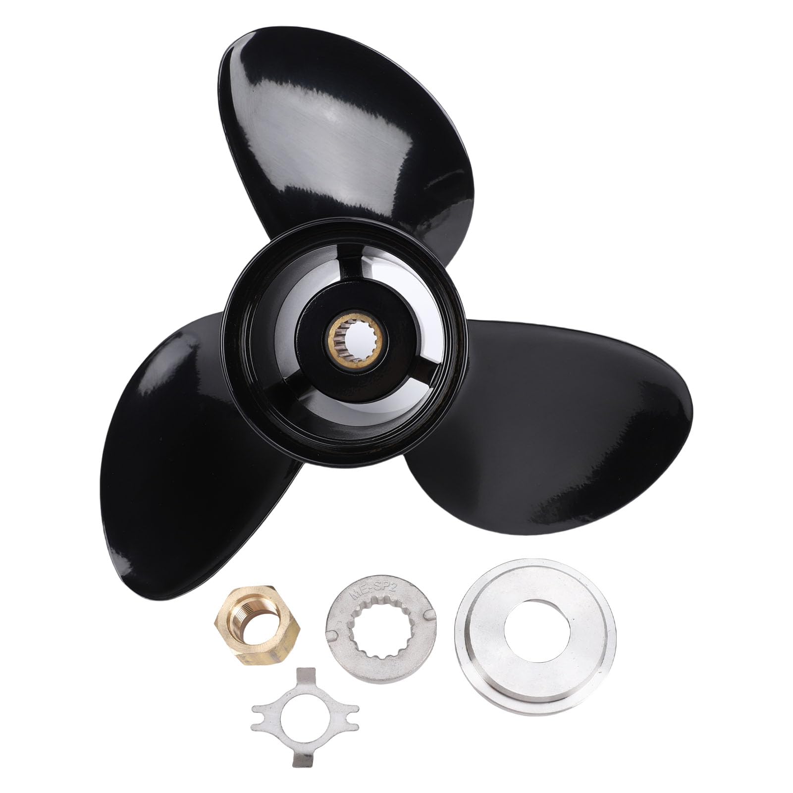 CHICIRIS Hélice para Barco de Aluminio, 14 de Diámetro X 19 de Paso, con Equilibrio Dinámico Avanzado para Motores Mercruiser Alpha One Bravo One Dentrofueraborda y Fueraborda de 135 a