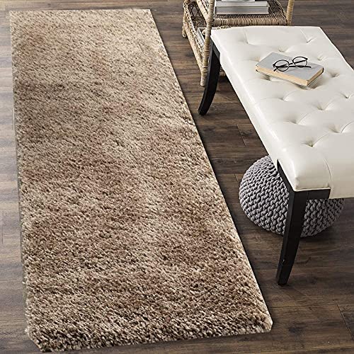 Sifa Carpet Fluffy Shag Carpet (Gold Color 2x4 Feet)