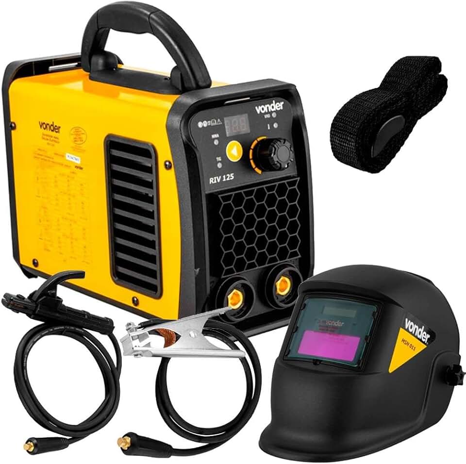 Inversor Solda Eletrodo e TIG IM125 Com Máscara - Bivolt Vonder