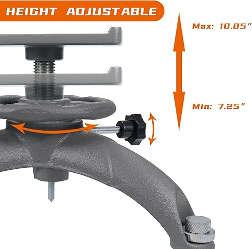 Miniatura 2 de Highwild Reposapiés delantero ajustable para rifle de pistola para tiro al aire libre y caza - Cómodo ajuste de altura - con bolsa de descanso