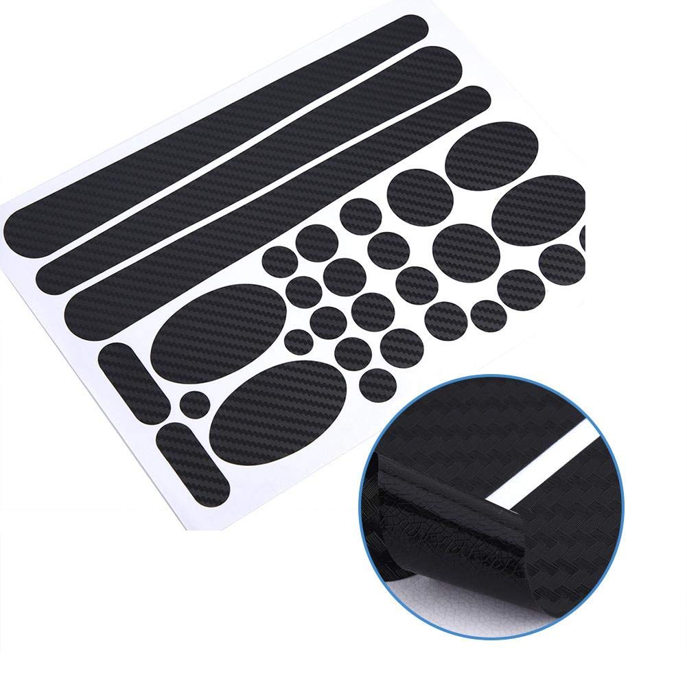 Lot De 5 Films Protection Cadre Vélo – 3 Transparents Et 2 Noirs Effet Carbone – Anti-rayures Et Anti-chocs