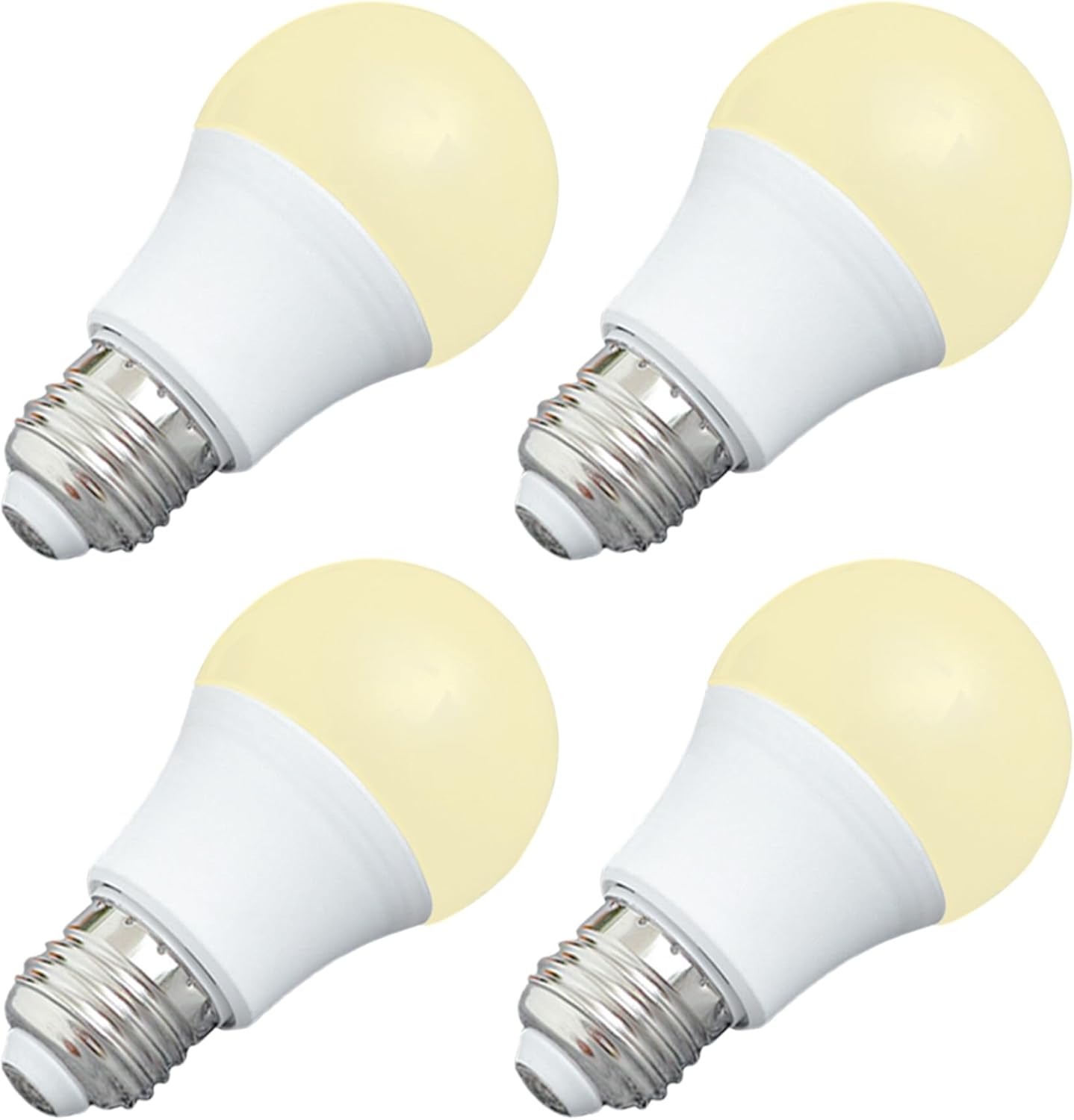 AC12V LED Light Bulb 3W Warmwhite, Low Voltage DC12V 60V E26 Light Bulb for Outdoor Post/Porch Lamp,Off Gird Cabin Lights,48V RV,Boat,Camping Lights, 4-Pack (Warmwhite)