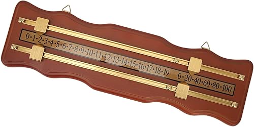 Marcador de billar marrón, tablero de puntuación, juego de billar de madera, tablero de marcador de tejo, marcador de billar, 2 ondas, tablero de