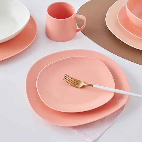 Miniatura 7 de Stone lain Delilah - Juego de platos de ensalada de 6 piezas, porcelana, melocotón