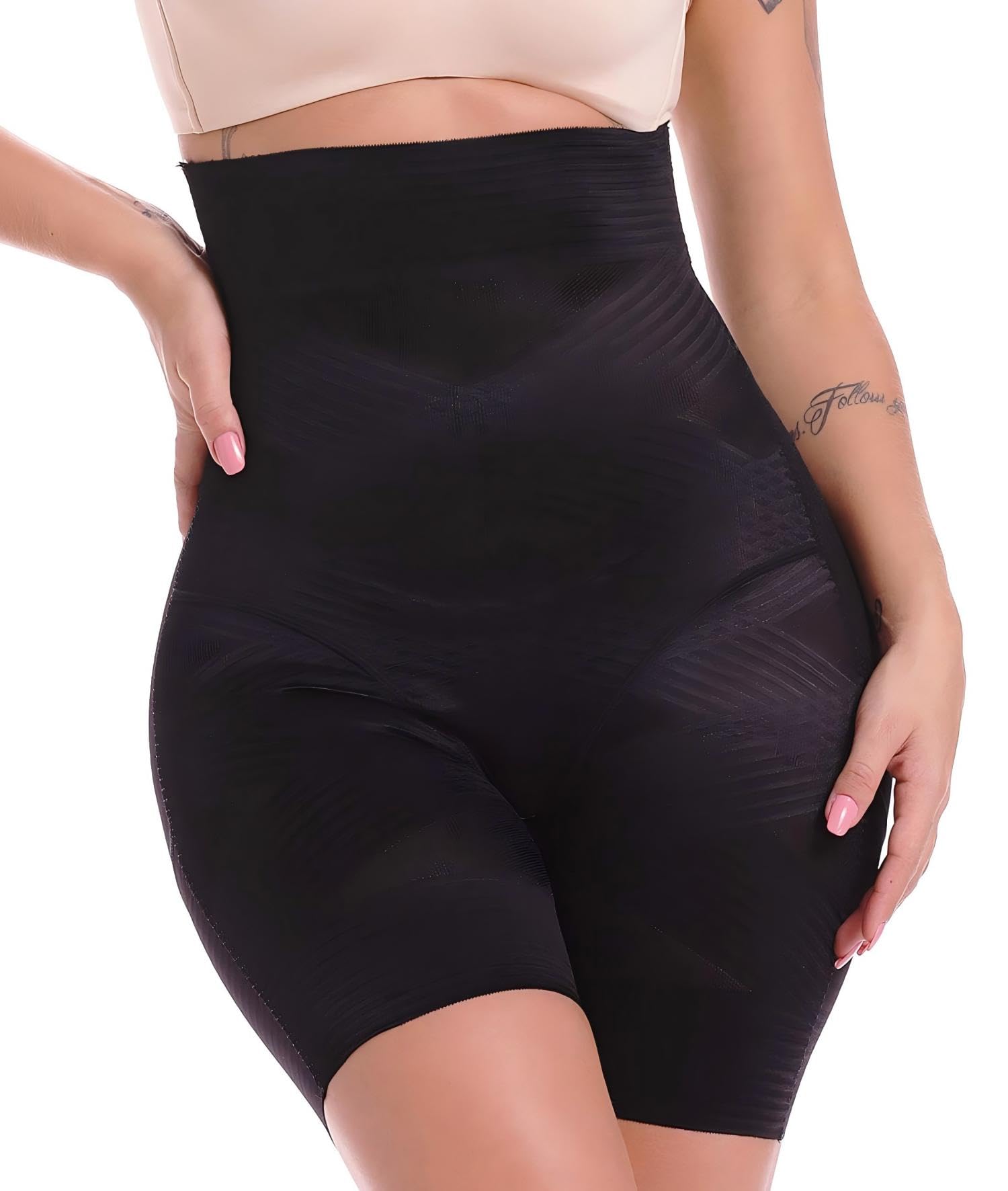 Buikweg-onderbroek voor dames, hoge taille, shapewear, dubbellaagse