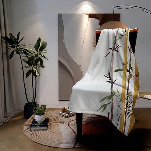 Miniatura 3 de Manta pequeña de bambú creativas personalizadas, mullidas, cálidas, acogedoras, gruesas, 55 pulgadas x 70 pulgadas