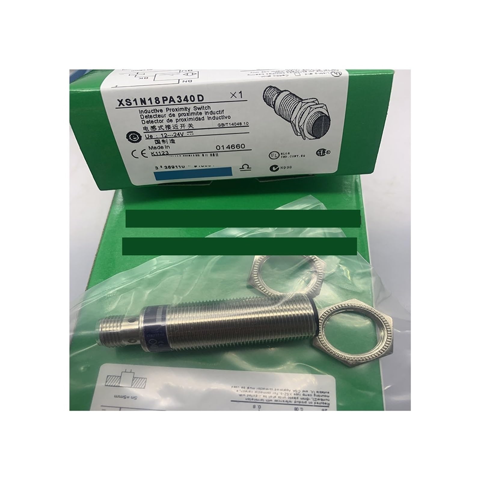 Sensor XS1N18NA340D cylindrique M18 pour commutation de signal d'automatisme - 2
