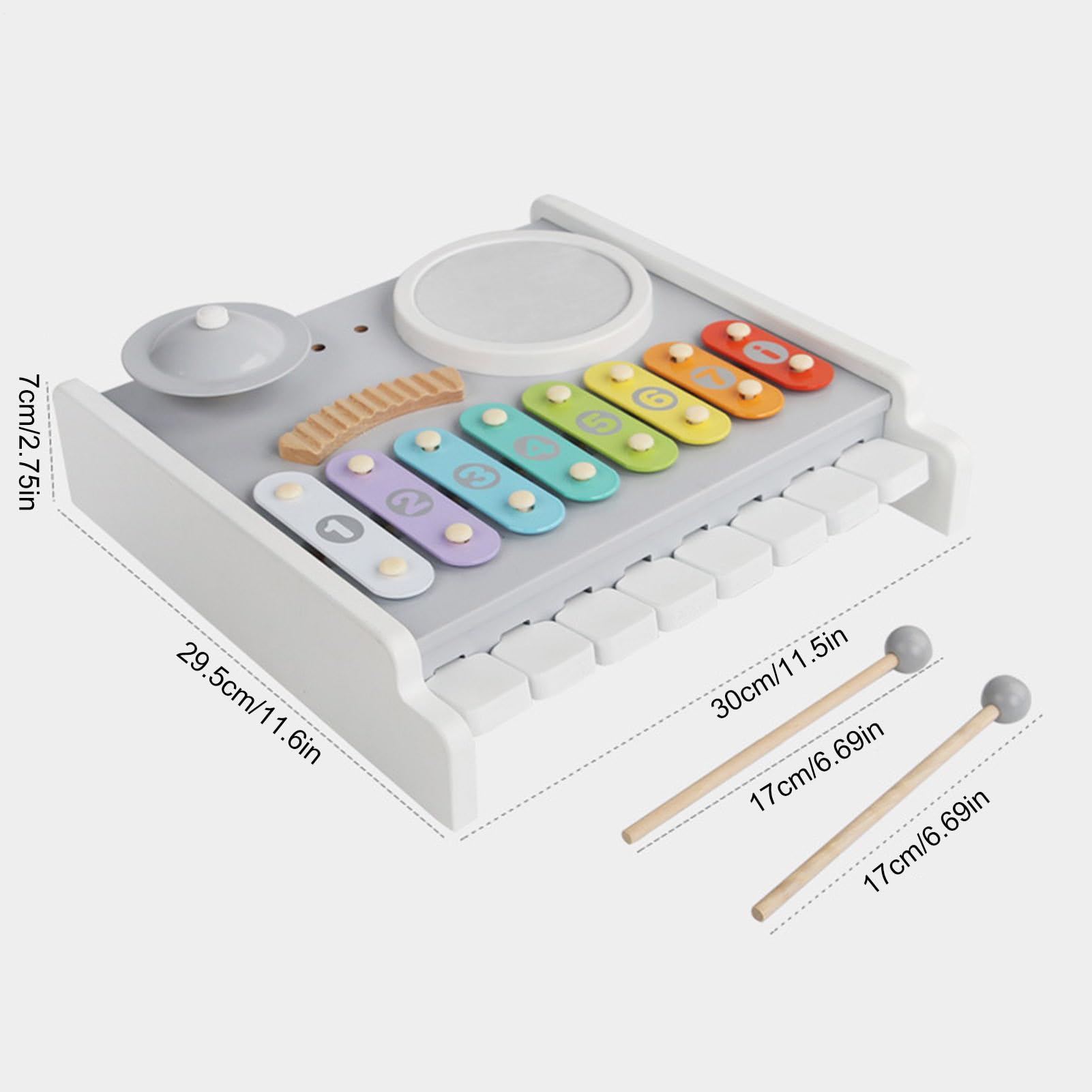 Spielzeug Xylophon Multifunktional Holz Lustig | Kinder Xylophon Trommel Set Musik Spielzeug Für Zuhause Kindergarten Kinderzimmer Klassenzimmer Geburtstag Weihnachten