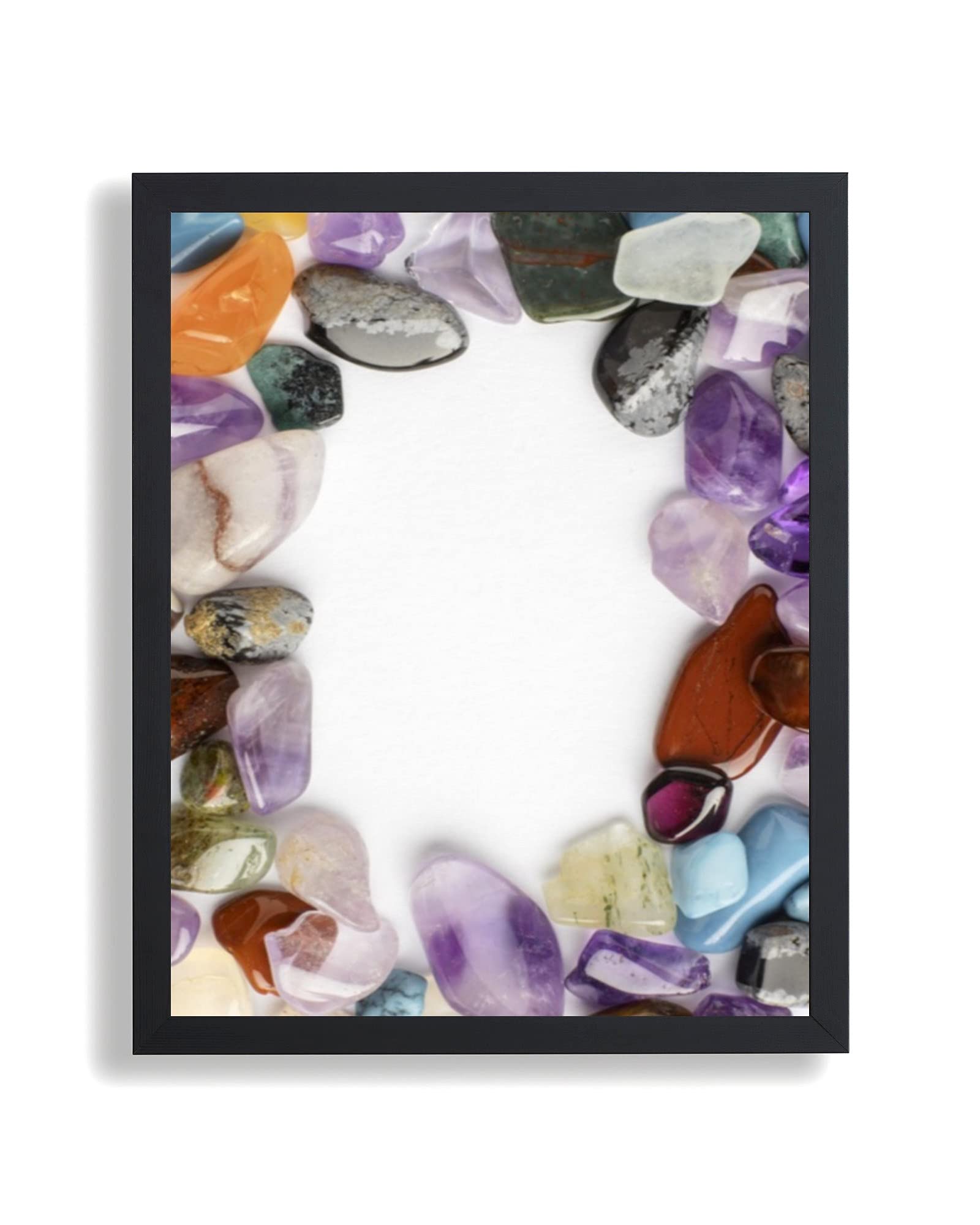 Bilderrahmen Opal N | 60x100 cm | Fichte Schwarz | klares Kunstglas | Poster Puzzle Diamond Painting Drucke