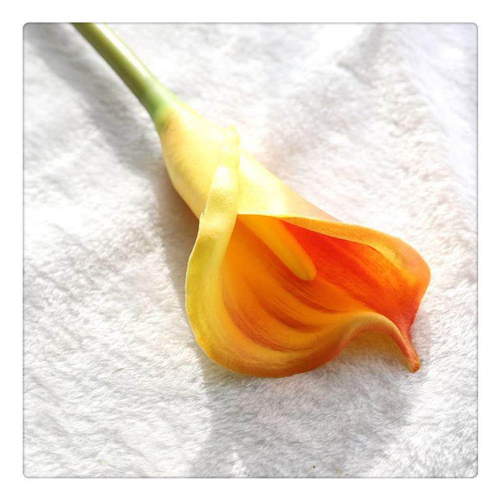 Artificial Flowerreal Calla Lily Artificial Bridal Wedding Bouquet Head Decoración De La Boda Home Party Decor 67cm