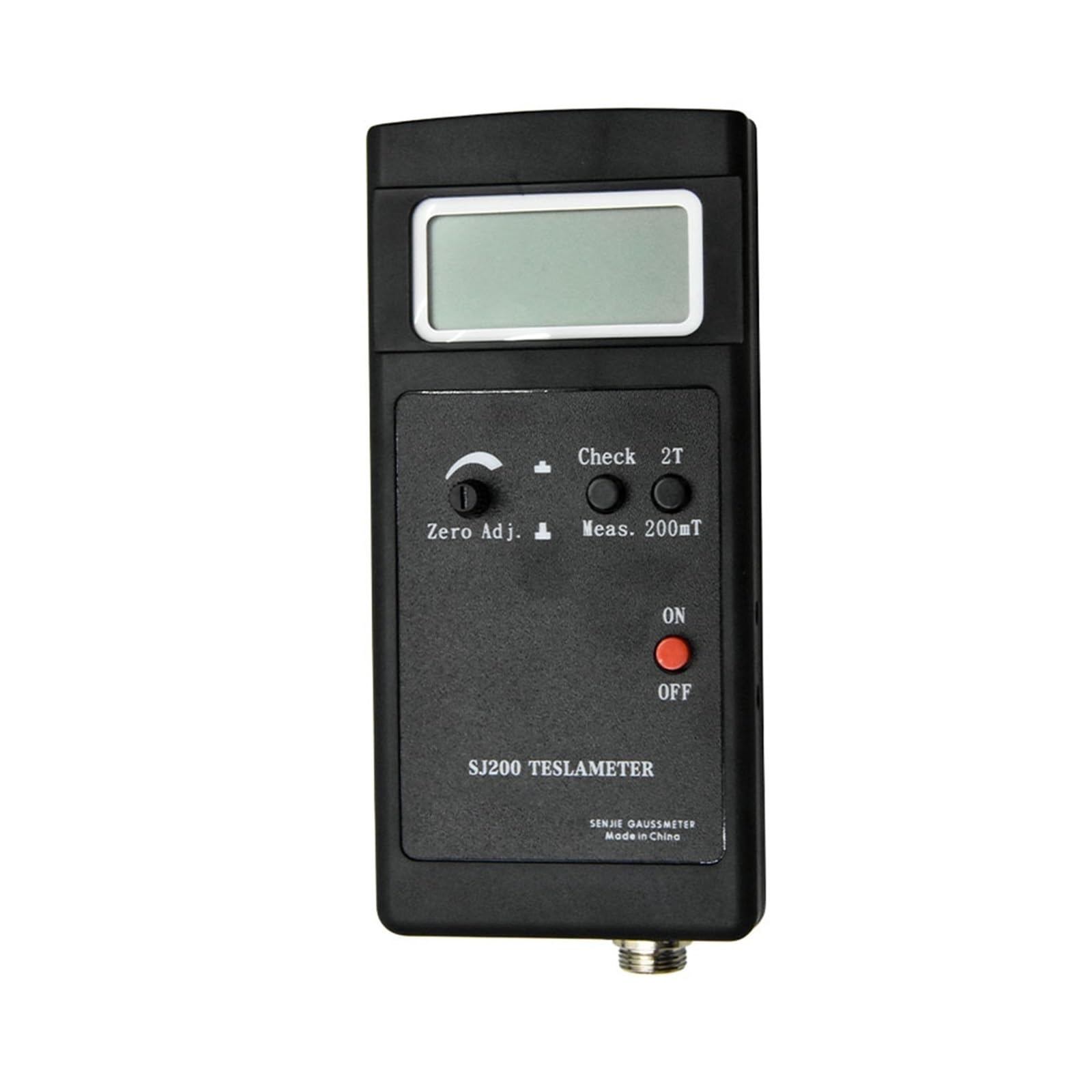 SJ200 Cyfrowy miernik Gaussa Statyczne pole magnetyczne Tester Tesli 0-200mT-2000mT 3 1 / 2LCD Standardowa sonda + Zasilacz dla początkujących majsterkowiczów