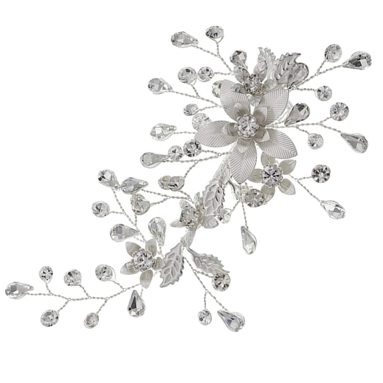 Healeved 5pièces Barrette De Mariage Pour Pince à Cheveux Fleurie Pour Mariée Mariée Ou Demoiselle Accessoire Élégant Et Pratique Pour Cheveux Épais Ou Fins