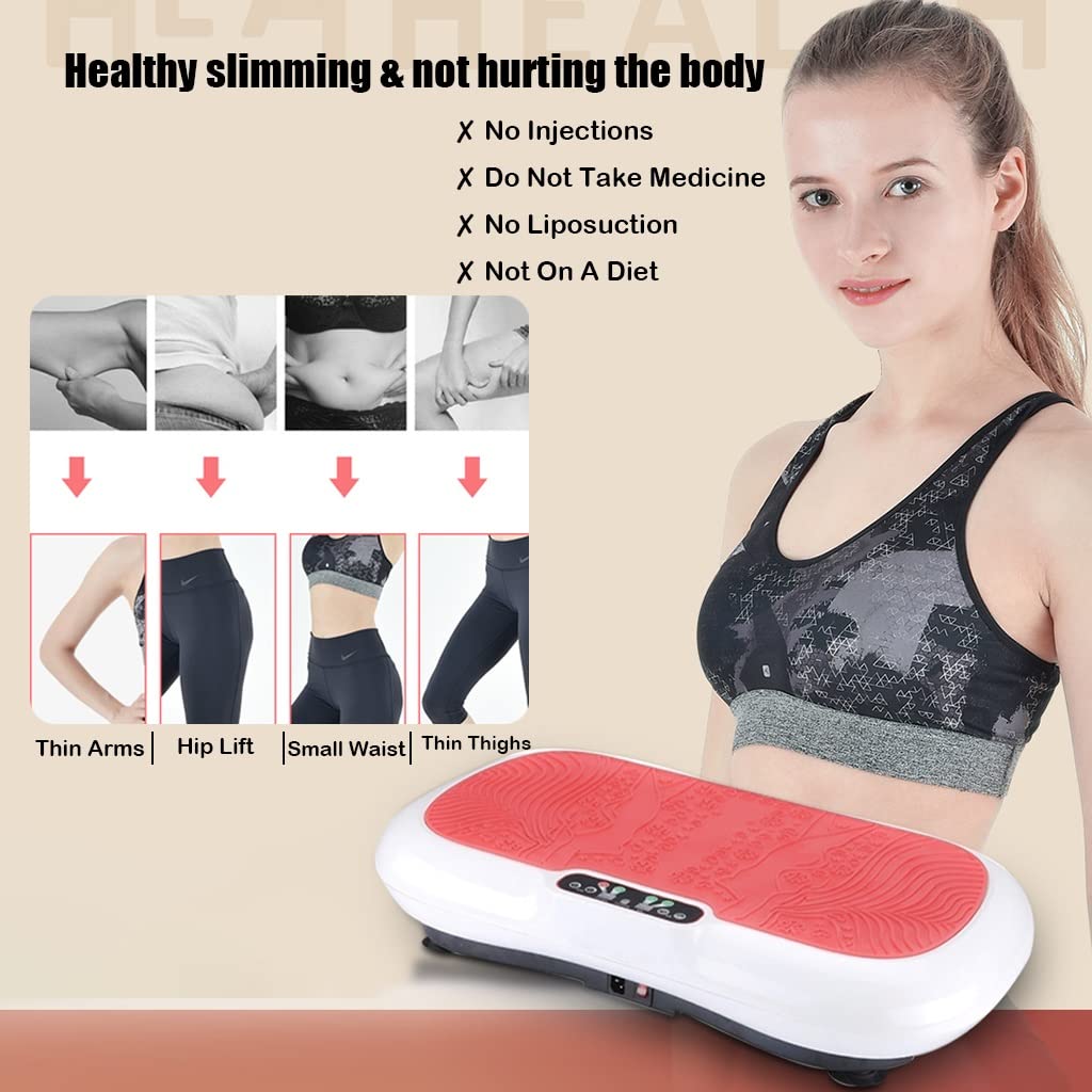 Máquina de ejercicios con placa vibratoria Bolt: equipo de plataforma de ejercicios con vibración for todo el cuerpo for ejercicios en el hogar y en viajes, pérdida de peso, tonificación y bienestar