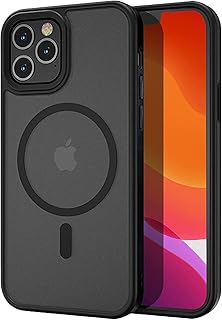 Yzoiko Translucent Magnetic Phone Case for iPhone 11 Pro Max with MagSafe Wireless Charging Anti-Yellow Anti-Fingerprint Shockproof Protective Case for iPhone 11 Pro Max(6.5"), Black