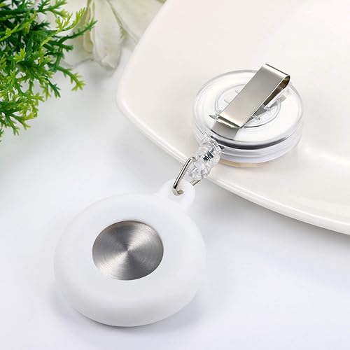 Miniatura 5 de Avaner Relojes retráctiles para enfermera, con clip, con solapa y patrón de flores, para enfermeras, médicos, con funda de silicona