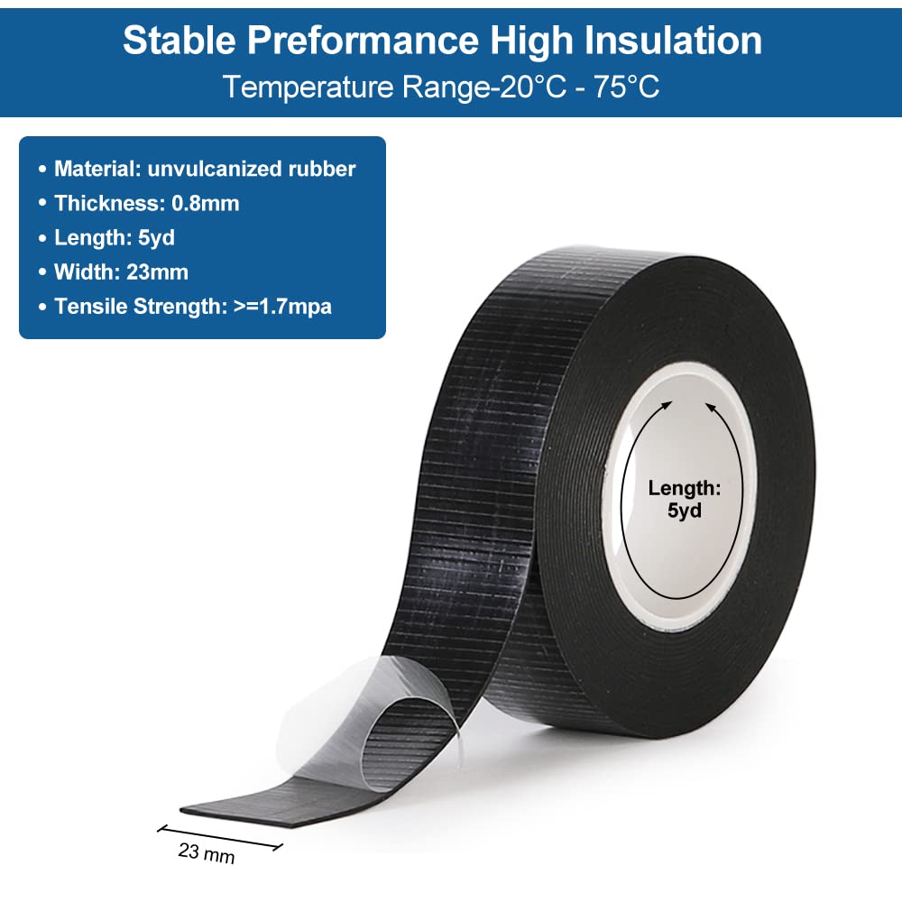 Nastro Isolante Nero PVC - 4 Rotoli Da 19mm X 15m Per Isolamento Elettrico - Foto 2