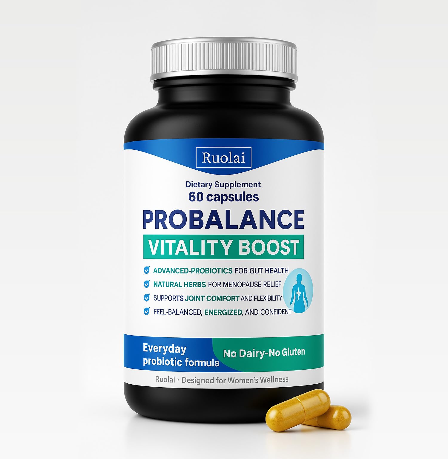 Amazon.com: Ruolai ProBalance Probiotics for Women 68B CFU