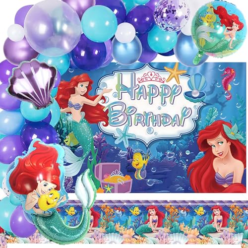 Cartoon Birthday Decorations Include 102 Theme Balloon Arch Kit Backdrop Tablecloth for Adult Party Supplies