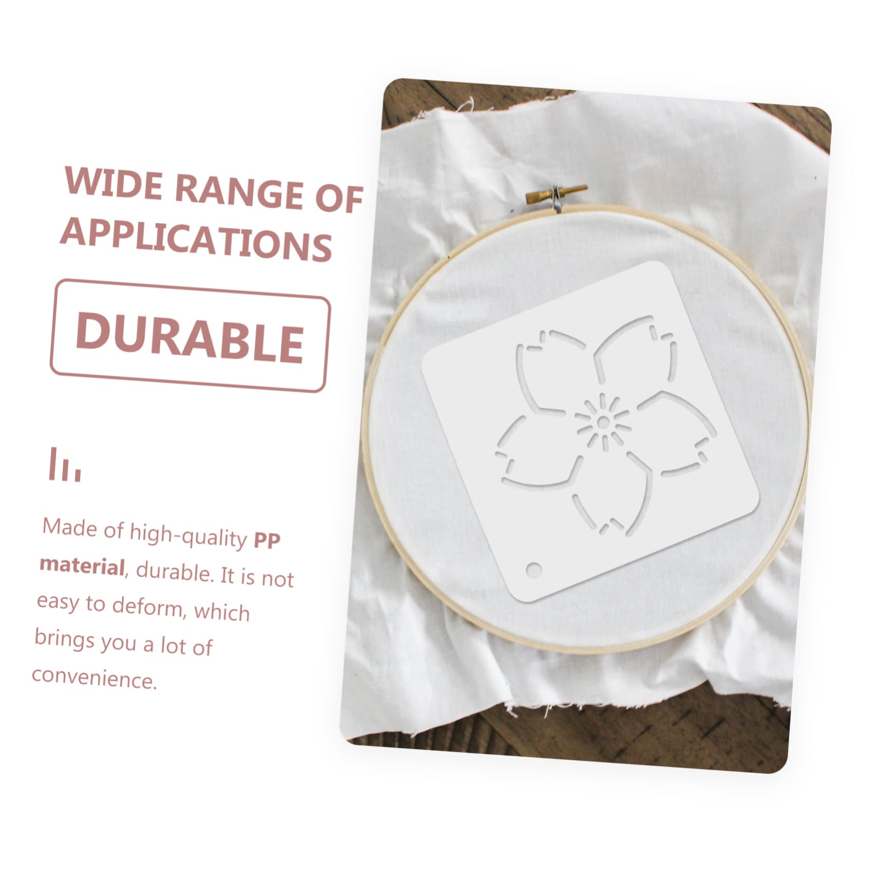 TEHAUX 18piezas Plantillas De Acolchado Floral Herramientas Para Costura Plantillas De Costura De Duradero Para Proyectos De Patchwork y Manualidades