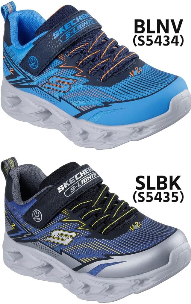 [スケッチャーズ] 400605L ライツ-ボルテックス 2.0 ベルトロックス スニーカー 男の子 SLBK 22.5cm